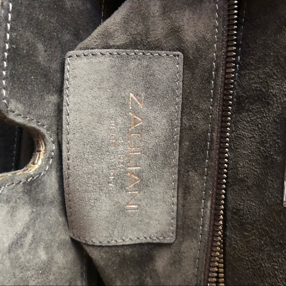 ‼️SALE‼️Zagliani Grey Python Handbag - Picture 6 of 7